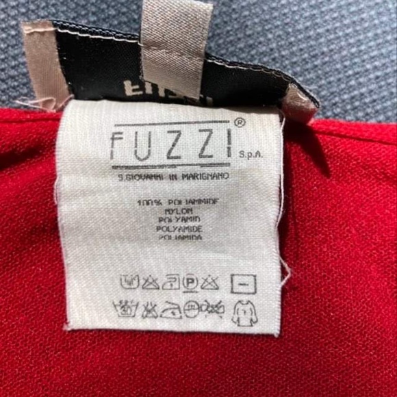 FUZZI  Wrap Red Maxi Skirt Size S - Picture 5 of 11